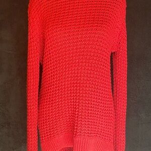 Rue 21 Women's Red Cardigan Sweater, Size Large, Long Sleeve